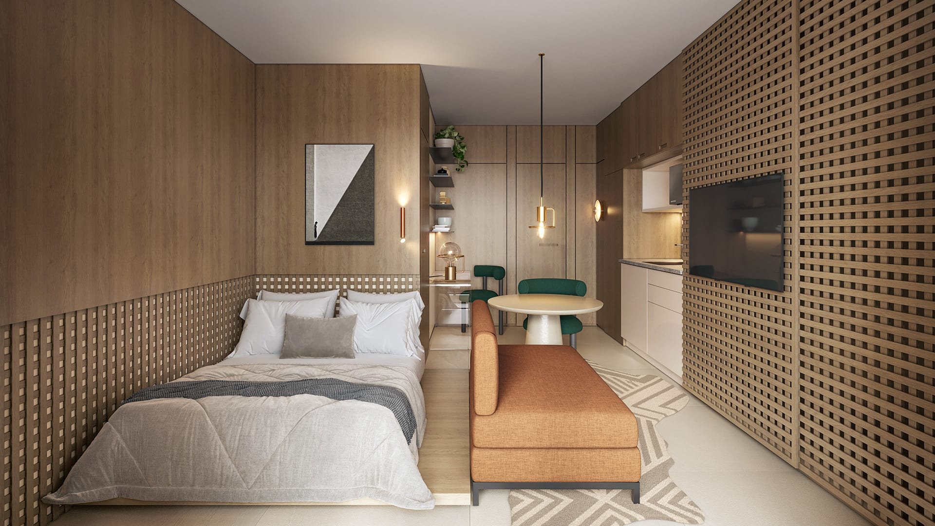 Studios Paraíso — studio decorado A