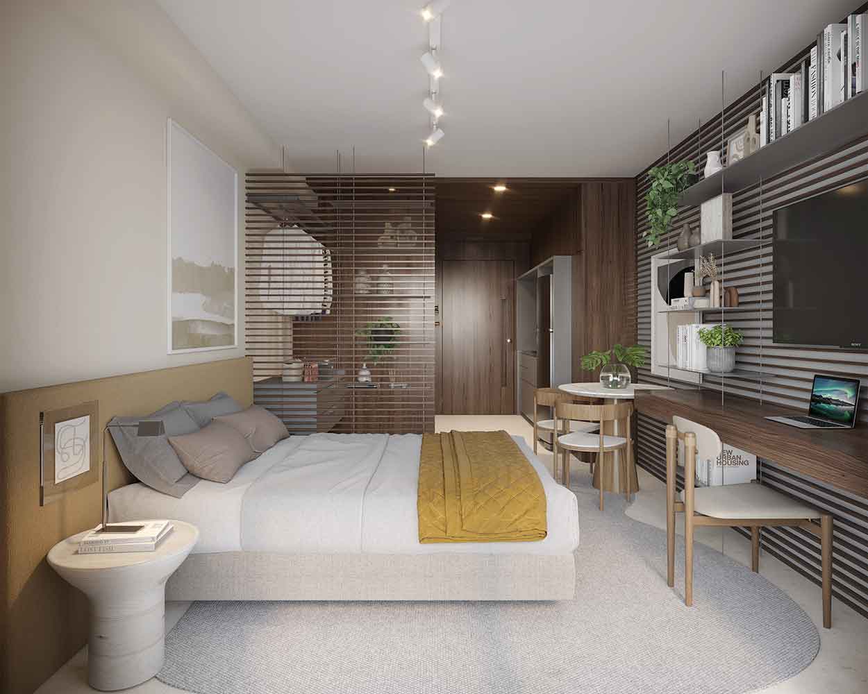 Alt Studios — living decorado