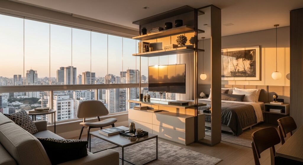 Estúdio moderno em São Paulo — investimento imobiliário